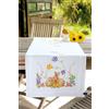 VERVACO Kit Centrotavola Ricamo Prestampato Conigli Set Ricamo Biancheria da Tavola 40 x 100 cm Set Fai da Te Creativo Size Kit Hobby Creativi Adulti Casa Decor Embroidery Embroidery Runner