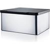 blomus 68821 Portasciugamani Bagnato Menoto, Acciaio Inox Opaco, H 7,5 cm, B 15 cm, L 13 cm