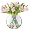 LSA International LSA PE18 Pearl, Vaso con effetto madreperla, alto 16 cm