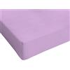 Italian Bed Linen Max Color Lenzuolo sotto a 1 Piazza e Mezza, 100% Cotone, Lilla, 1 Posto e Mezzo