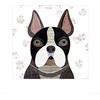 Simon Hart L' Arte Gruppo Simon Hart (French Bulldog) - Stampa Artistica 40 x 40 cm, Carta, Multicolore, 40 x 40 x 1.3 cm