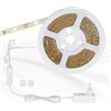Briloner Leuchten - Striscia LED autoadesiva, 5 m, con interruttore on/off, 16,5 Watt, 150 LED bianco, IP20, 2261-150P, 500 x 0,8 x 0,2 cm