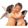 Artopweb Pannelli Decorativi Forma Bouguereau The First Kiss Detail, Legno, Multicolore, 81x1.8x70 cm