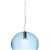 Kartell Small FL/Y Lampada da Soffitto, Azzurro Nuvola, Diametro 38cm