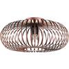 Trio Leuchten Lampada da soffitto E27, Kupferfarbig Antik, 40 x 40 x 17 cm