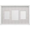 Premier Cornice per 3 Foto, Colore: Bianco, Plywood, Multicolore, 3 x 45 x 29 cm