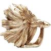 Kare Design figura decorativa Betta Fish, oro, pesce esotico, materiale robusto, fatto a mano, stile asia/lussuoso, decorazione esotica scaffale/tavolo/bagno/console, 37x34x14cm (A/L/P)