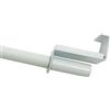 Gardinia 2618 - Asta per Tende a Pressione in Metallo, Ø 9 mm, allungabile da 120 a 160 cm, Colore: Bianco