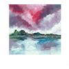 ART L' Arte Gruppo Stuart Roy (Red Skies in Norfolk) - Stampa Artistica 40 x 40 cm, Carta, Multicolore, 40 x 40 x 1.3 cm