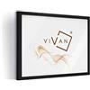 VIVAN Riquadro Cornice, Nero (Opaco), A3