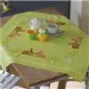 VERVACO Ricamo Punto Croce Kit Prestampato Tovaglie Conigli PASQUALI Biancheria da Tavola Set Fai da Te Creativo 80 x 80 cm Kit Hobby Creativi Adulti Casa Decor Cross Stitch Embroidery
