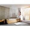 Kleine Wolke 3319100745 Tenda d'angolo per doccia, 138x62x240 cm, bianca
