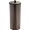 InterDesign iDesign Kent Scatola Cilindrica Riserva Rotoli, Plastica, Marrone, 7.5x38x6.25 cm