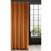 Eurofirany RIA - Tenda oscurante in velluto con occhielli, 1 pezzo, tinta unita, oscurante, per soggiorno, camera da letto, lounge, 290 g/m2, velluto, colore marrone ruggine, 140 x 250 cm
