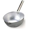 Baldassare Agnelli Pentole Agnelli ALMA14020 Alluminio Professionale 3 mm, Colapasta Sferico con Manico e Gancio, 20 cm