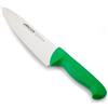 Arcos Coltello Chef in Acciaio Inossidabile Nitrum con Lama da 200 mm - Coltello da Cucina Professionale Multiuso, Manico Ergonomico in Polipropilene - Verde, Serie 2900