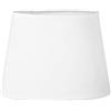 LUM&CO Sema 97117 Paralume ovale in tessuto bianco, Dimensioni base 20.5 cm, altezza 15 cm