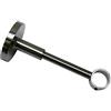Gardinia 10011149 Supporto Chiuso per Asta, Metallo, Titanio, 12x12x0.1 cm