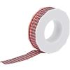 PRÄSENT Prasent Nastro per Pacchi Natalizi Decoro Bianco Rosso 25mmx20mt 6662520634