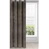 Eurofirany ria Tenda Oscurante, Tenda con Occhielli - 1 pz, Tenda Extra Lunga, Elegante, Tinta Unita, Soggiorno, Camera da Letto, Densità 290 g/m², 140x250 cm, Grigio Grafite