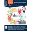 Vaessen Creative Carta per Acquerello Florence Testurizzata 100x - Carta per Pittura ad Acqua A6 - Bianco Sporco - Blocco da Disegno e Libro d'arte per Disegno, Carta Artistica e Acquerello - 300 gsm