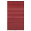 Gardinia 33083 Tenda Plissettata con Morsetto di Fissaggio, Tessuto, Rosso, 70 x 130 cm