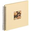 walther design Album Fotografico Crema 26 x 25 cm Album a Spirale con Ritaglio di Copertina, Fun SA-108-H