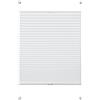 Deco Company, Tenda plissettata con morsetto di fissaggio, Opaca e pieghevole, Kit montaggio incluso, Plissettata con due binari, Bianco, 45 x 130 cm (LxA)