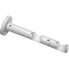 GARDINIA Supporto a Doppio Binario con Piastra per Asta per Tende, Supporto per 2 aste, Aperto, Kit Montaggio Incluso, Serie Chicago, 20 mm Diametro, Bianco