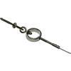 Gardinia Set con Cavo per Tende ad Anello, 1 Via, per Alcove, Lunghezza: 5 Metri, Metallo, Cromato