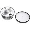 Lurch 220272 Grattugia in Acciaio Inox per parmigiano, con Coperchio