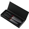 Kyocera Set di coltelli in Ceramica 11 cm e Lama Santoku da 16 cm, Nero, 3.6 x 12.8 x 33.5 cm, 2 unità