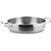 Lacor 57628 - Padella per paella senza Coperchio 28x6cm Acciaio Inox 18%Cr. | Realizzato in acciaio inossidabile alimentare; alta resistenza alla corrosione e usura quotidiana in cucina