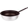 Pentole Agnelli ALSA2111BMS28 Padella Svasata per Mantecare, Alluminio, Argento, 28 cm
