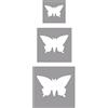 Rayher 69104000 set perforatrici decorativi fustella metallo farfalle 3 misure diverse 1.95 X 1.9 x 0.6 cm grande medio piccolo confezione da 3 pezzi scapbooking etichette biglietti colore arancione