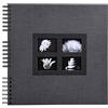 Exacompta cod. 16841E-1 Album Foto spiralato Passion per 360 foto-60 Pagine Nere-F.to 32x32cm-Nero, Nero, 32x32 cm