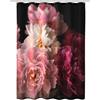 Kleine Wolke Rosemarie - Tenda da doccia in tessuto PES, 180 x 200 cm, colore: Bordeaux