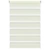 Gardinia Tenda a Rullo Doppia, con Morsetto di Fissaggio o Adesiva, con Catenella Laterale, Trasparente e con Strisce Opache, Kit di Montaggio Incluso, Crema, 60 x 150 cm (LxA)