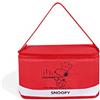 Excelsa Peanuts: Snoopy, 61622 Sacco per il pranzo, Poliestere, 7 litri, Rosso