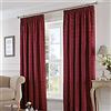 Fusion Mason Gray Fusion - Eastbourne - Cover, Burgundy, Curtains: 46 Width x 54 Drop (117 x 137cm)