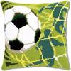 VERVACO Kit Cuscino Punto Croce Calcio Set Ricamo Principianti Cuscini Gobelin Decorativi ca. 40 x 40 cm Accessori per Lavoretti Creativi DIY Casa Decor Hobby Adulti Cross Stitch