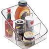 InterDesign iDesign Organizer Grande contenitore in plastica con 3 scomparti, Scatola trasparente salvafreschezza ideale per confezioni e spezie