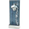 Pajoma 44578 - Apribottiglie da parete con pannello in legno e scritta in lingua tedesca