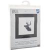 VERVACO Kit Punto Croce Contato Cervo Decorativi per Pareti ca. 17 x 17 cm Set Fai da Te Creativo Adulti Ricamo Casa Decor Arte da Parete Kit per Hobby Cross Stitch