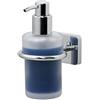 TIGER Onu Dispenser per Sapone Liquido, Acciaio Inox, Vetro, Cromato, 7,7 x 15 x 11 cm