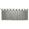 Elbersdrucke Tenda da bistrò Basic 07 grigio trasparente 48 x 140 cm tenda corta per cucina finestra della cucina privacy 198466