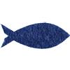 Petra's Bastel News Petra S News a-kff3545 - 49 Pesce 60 x 45 mm, Feltro Fai da blaumeliert