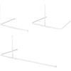 Sealskin Easy Roll Asta per Tenda da Doccia, Acciaio Inossidabile, Bianco, Personalizzabile