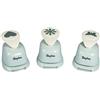 Rayher 69105000 Fustella: cuore, fiori, farfalla, plastica/metallo, arancione, 2 x 1.52 x 0,5 cm
