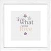 Pro-Art-Bilderpalette, an547o2, Quadretto Scandic-Living Live What You Love, 35 x 35 cm, Multicolore (Bunt)